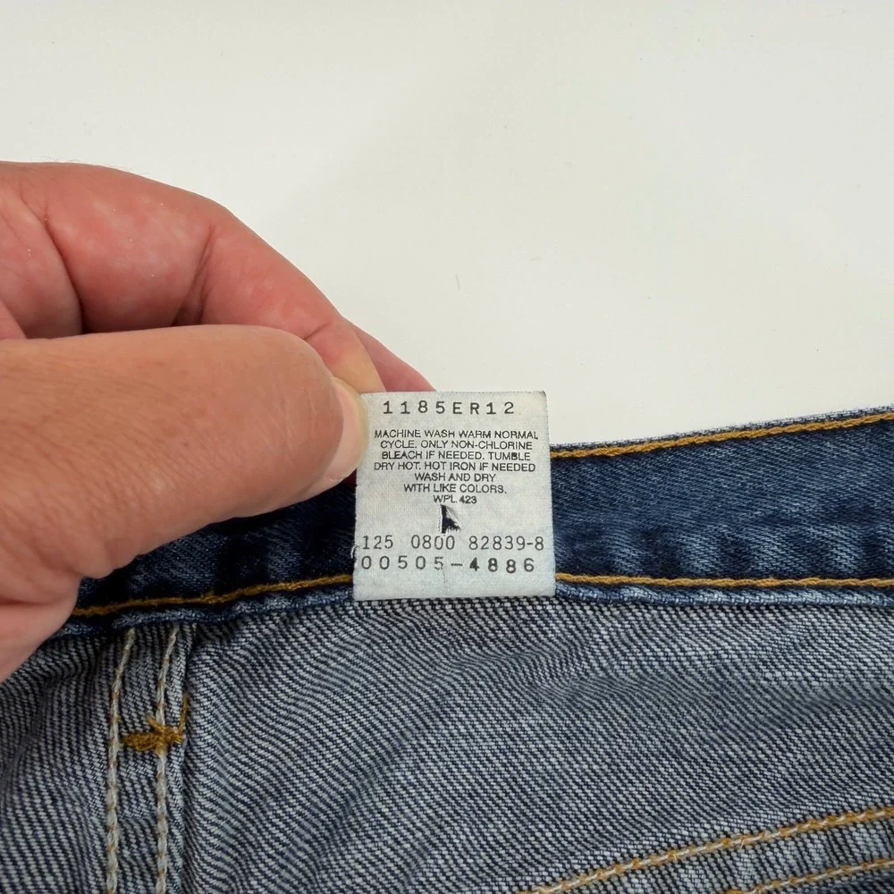 Levi's 505 Regular Fit Straight Leg Vintage 2000 Denim Jeans 34x30 Blue